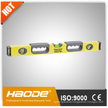 Heavy duty aluminium spirit level with magnetic strip